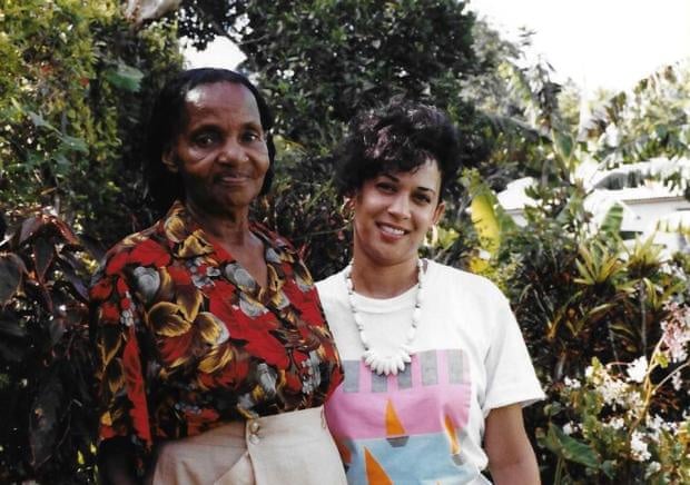 Kamala Harris with her paternal grandmother, Beryl, in Jamaica.