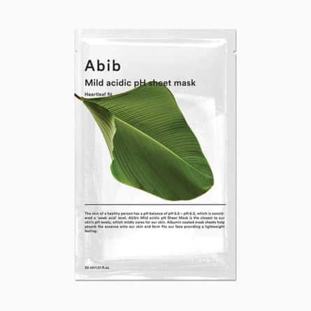 Abib Mild Acidic pH Sheet Mask Heartleaf