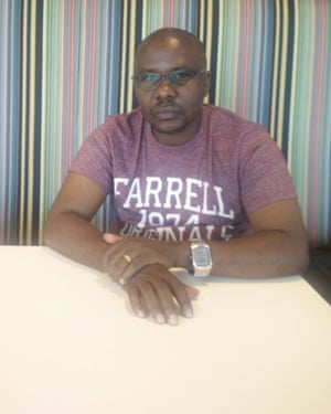 Kaggwa visiting the Guardian.