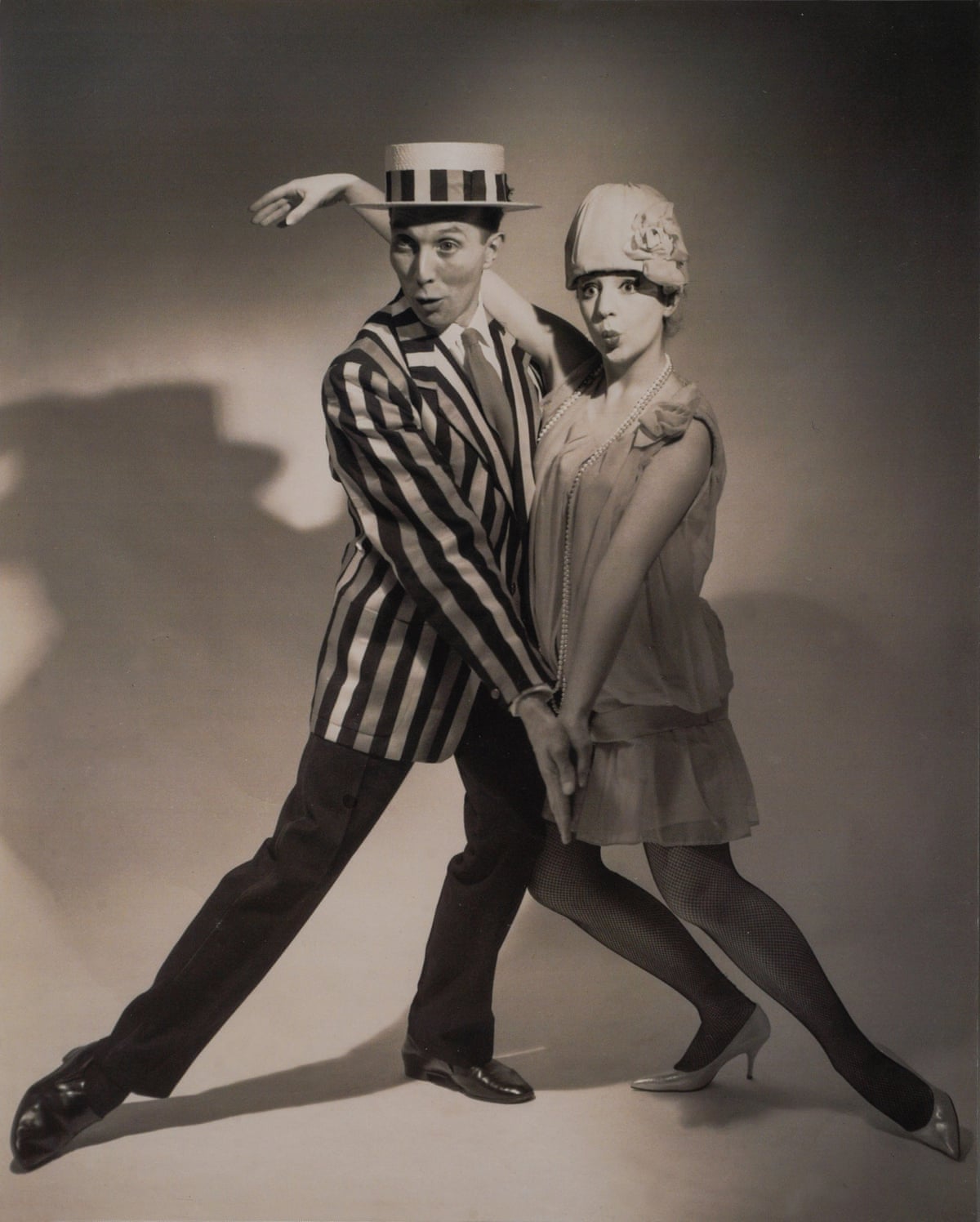 Jenny Lawrenson with dancing partner Robert Marlowe in 20s-style clothing