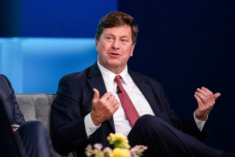 Jay Clayton, former chairman of the US Securities and Exchange Commission (SEC), speaks during an event in New York, 8 June 2023.