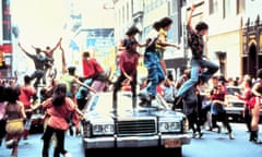‘Then the cars started driving, and we all hit the roof!’... the street scene in Fame.