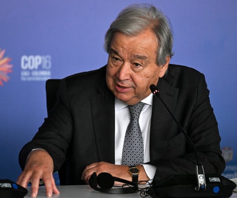 UN secretary-general Antonio Guterres
