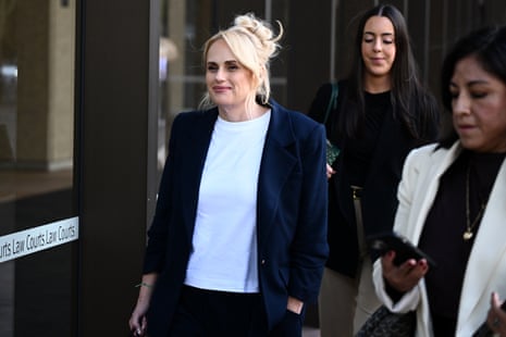 Rebel Wilson at the federal court in April