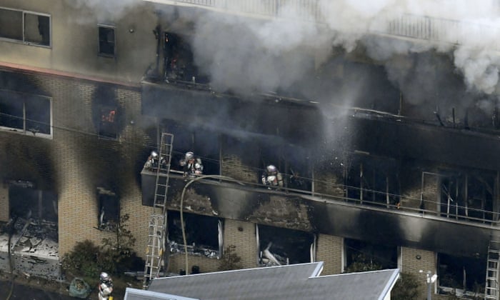 Kyoto Animation studio fire: at least 33 dead after arson attack in Japan |  Japan | The Guardian