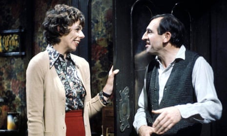 ‘My front tyre needs pumping up’ … Frances de la Tour as Miss Jones and Leonard Rossiter as Rigsby.