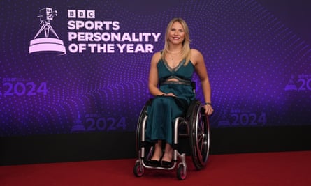 Sammi Kinghorn on the red carpet before the the 2024 BBC Sports Personality of the Year Awards