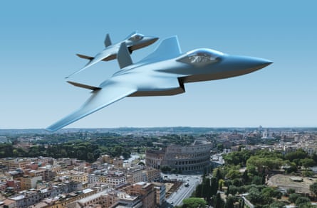 An artist's impression of what the final design could look like for fighter jets developed under the Global Combat Air Programme (GCAP).