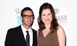 Geena Davis and husband Reza Jarrahy in 2013.