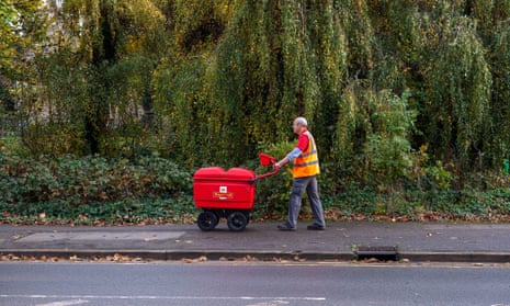 A Royal Mail delivery worker in Slough