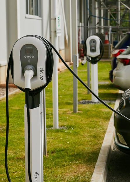 EV charging points at the quarry