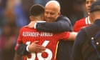 Alexander-Arnold critics ‘ridiculous’ says Slot after Liverpool edge closer
