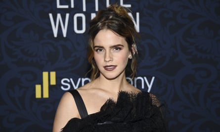 Actress Emma Watson at film premiere.