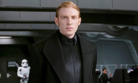 Force to be reckoned with ... Domhnall Gleeson as General Hux in Star Wars: The Last Jedi.