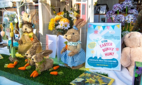 Easter window display in Eton High Street