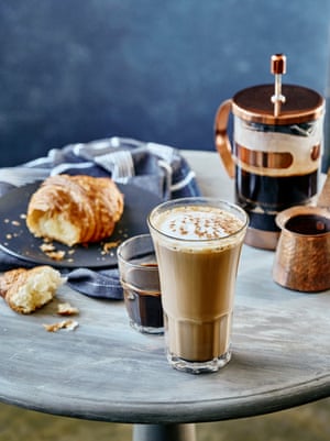 Coffee and croissant.
