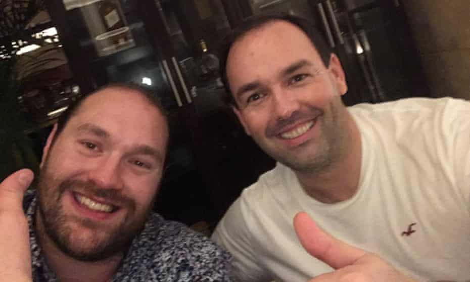 Boxer Tyson Fury and the alleged Irish crime boss Daniel Kinahan in a photo taken in 2020.