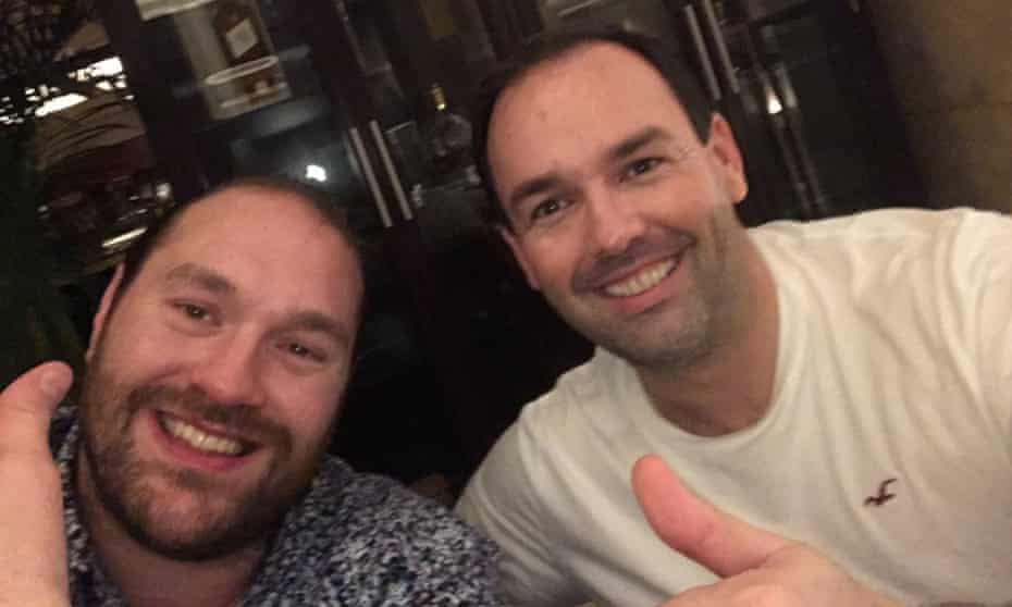 Boxer Tyson Fury and the alleged Irish gang boss Daniel Kinahan.