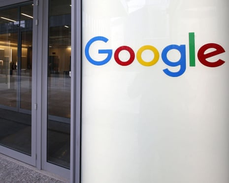 An external view of Google Italia's headquarters in Milan, northern Italy.