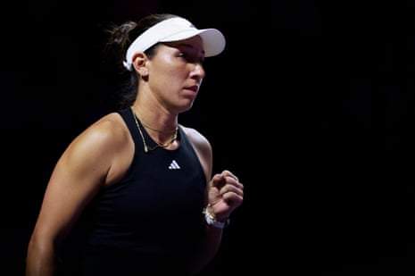 Jessica Pegula gets an early break.