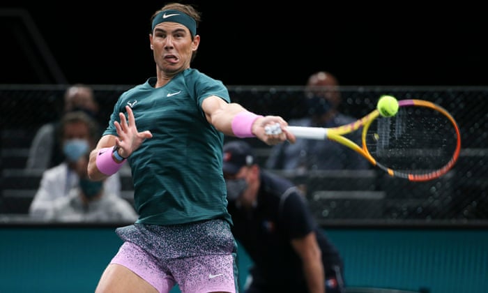 Rafael Nadal Shakes Off Rust To Beat Lopez And Join Atp S 1 000 Club Sport The Guardian