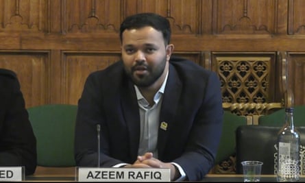 Azeem Rafiq di depan Komite Digital, Budaya, Media dan Olahraga di House of Commons