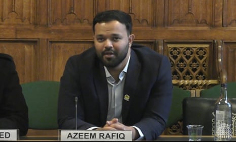 Azeem Rafiq appears before the digital, culture, media and sport select committee