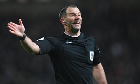 Tim Robinson is in charge of maintaining order during today’s League One playoff final.