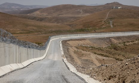 A wall on the Turkey-Iran border in Caldiran, Turkey. 