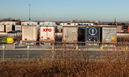 The Sevington Inland Border Facility near Ashford which was built to handle all the border checks needed for the post Brexit arrangements.