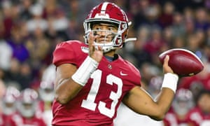 There is no questioning Tua Tagovailoa’s ability but his injury history may see him drop down the draft