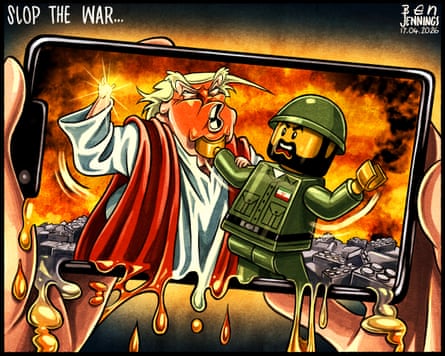 Ben Jennings on the US-Iran war and AI slop