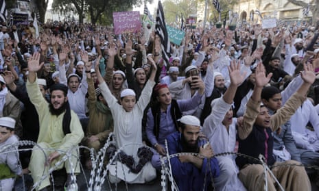A protest in Lahore last week against the release of Asia Bibi
