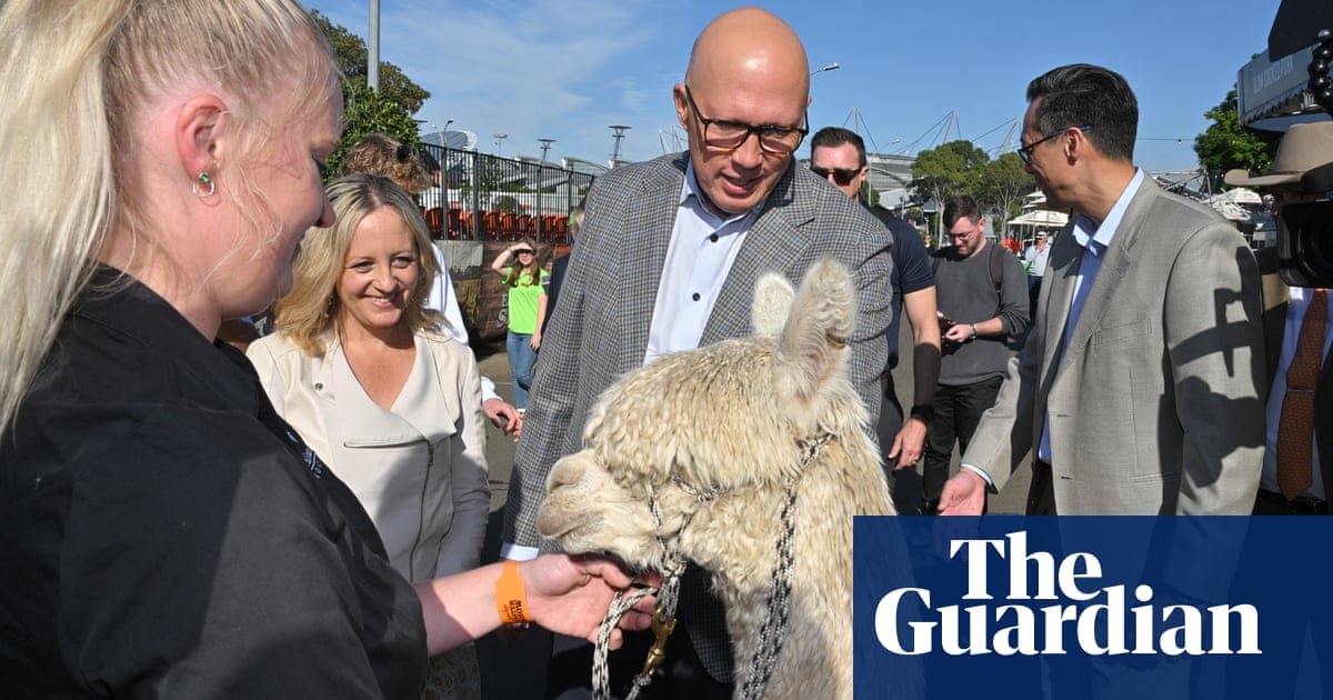 Dutton pledges tax breaks for business startups and meets alpaca who sneezed on King Charles | Australia news Dutton pledges tax breaks for business startups and meets alpaca who sneezed on King Charles | Australia news