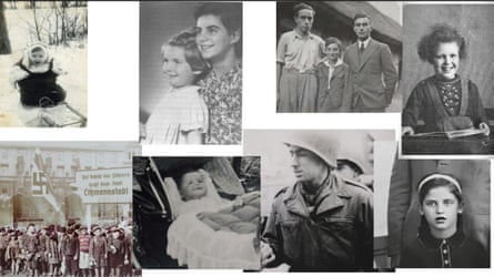 Images of the Holocaust survivors as children and young people