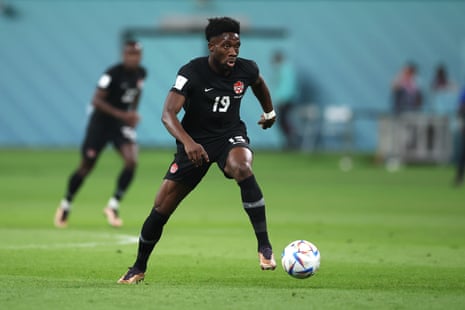 Croatia v Canada: World Cup 2022 – live | World Cup 2022 5 Davies in action.