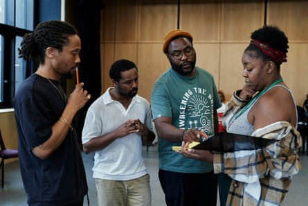 Composer Renell Shaw, actor and lyricist Gerel Falconer, director Gbolahan Obisesan, writer Urielle Klein-Mekongo