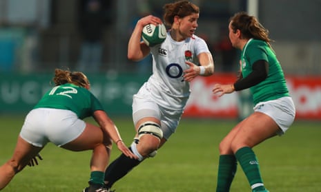 England captain Sarah Hunter in action against Ireland in 2019