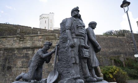 The End of an Era statue paying homage to Whitehaven’s mining heritage.