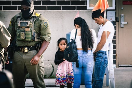 Detainees being processed at Broadview.