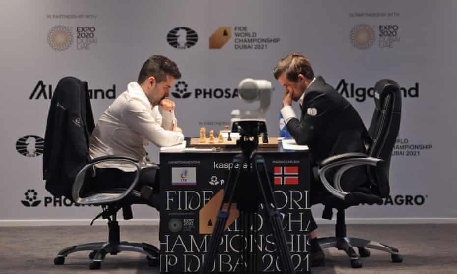 Magnus Carlsen v Ian Nepomniachtchi: World Chess Championship Game 9