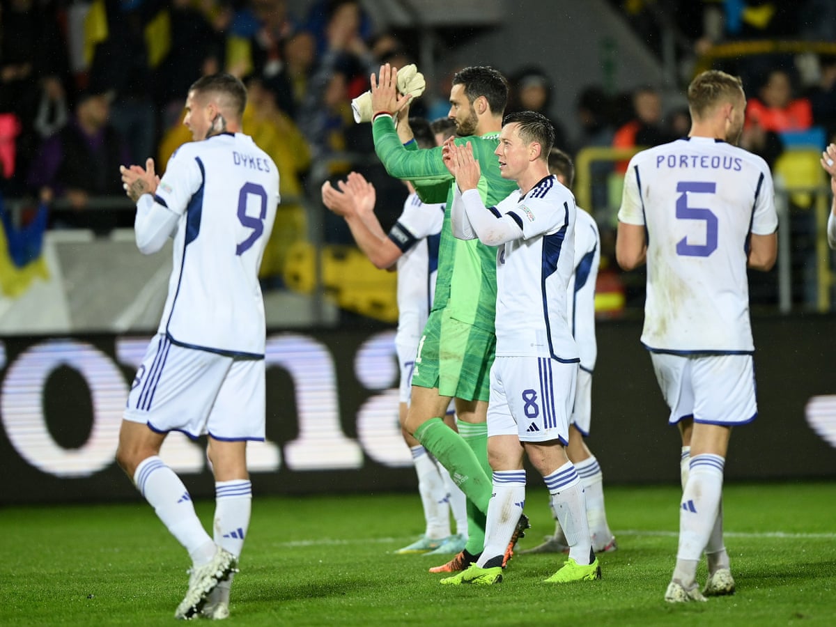 Depleted Scotland hold out against Ukraine for Nations League promotion | Nations League | The Guardian Depleted Scotland hold out against Ukraine for Nations League promotion | Nations League | The Guardian