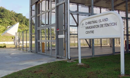 The entrance to the Christmas Island detention centre