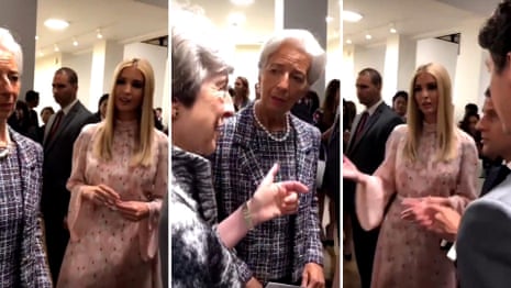 Ivanka Trump seen chatting with Macron, Trudeau, Lagarde and May – video 