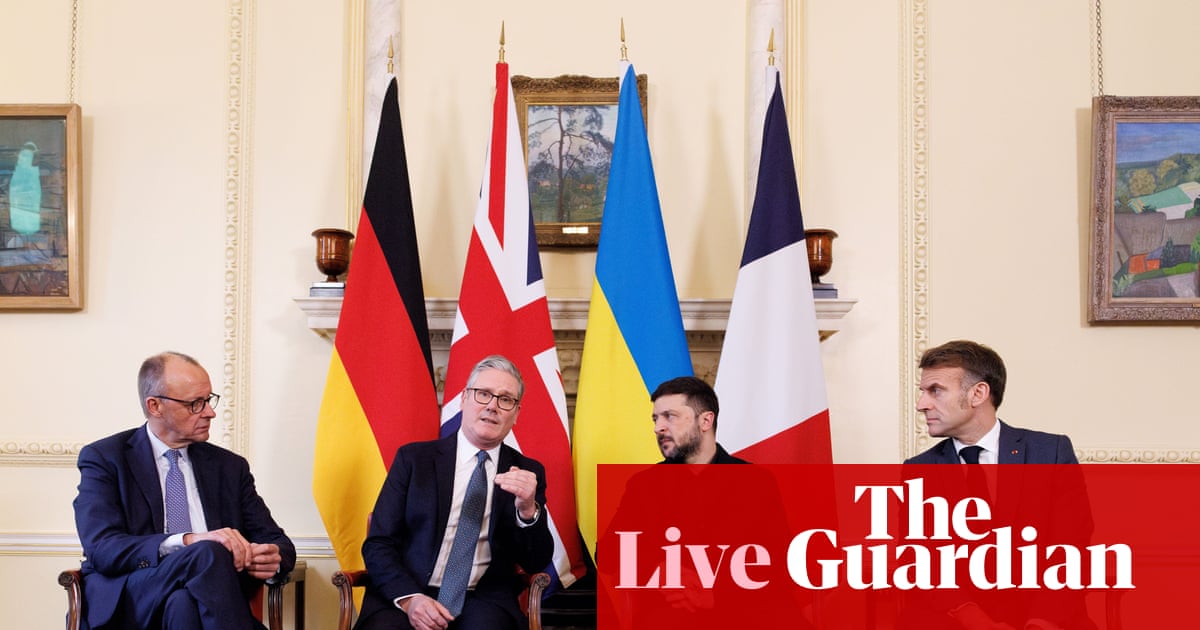 Trump says he discussed Ukraine in pretty strong words' with European leaders Europe live