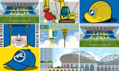 Illustration of Millwall and the redevelopment of the Den.