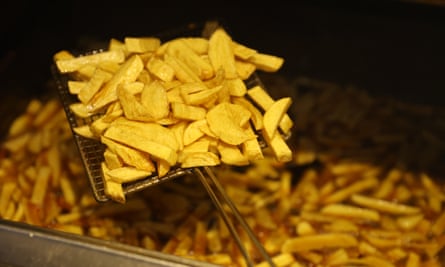 Chips from Murray Camerons chip van in Fife Scotland