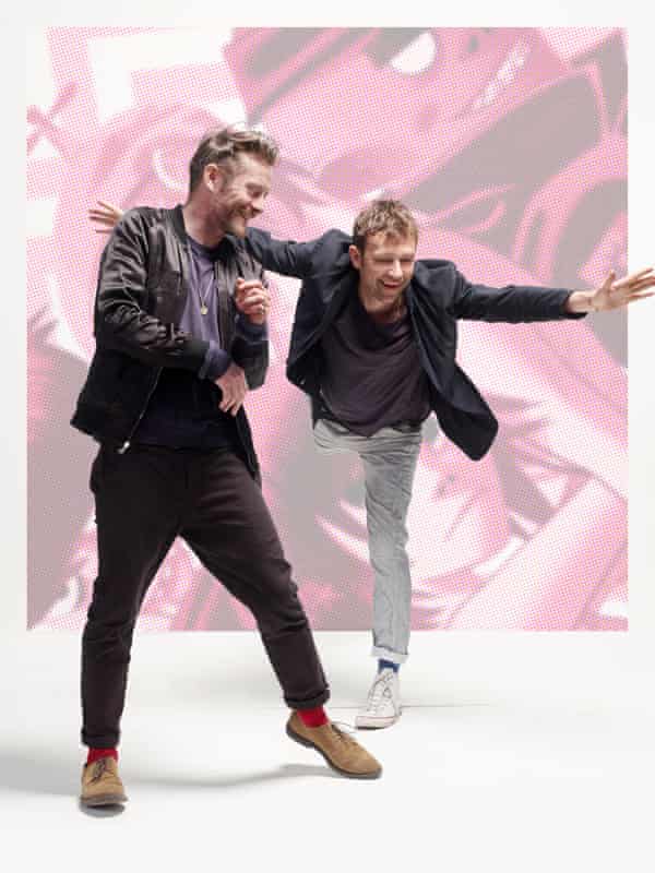 'I may fall out with a lot of people, but I've also managed to reconcile with a lot of people': Damon Albarn, right, with Jamie Hewlett.