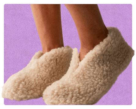 Sheepskin slippers