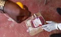 A blood donation in Lodwar town, Turkana county.